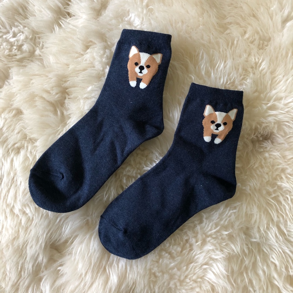 🐶 Corgi Dog Socks